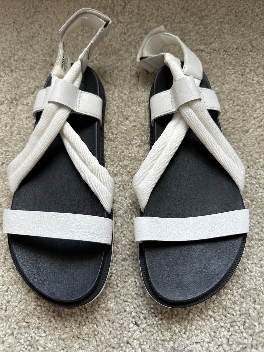 Sorel Women's White Strappy Comfort Sandals